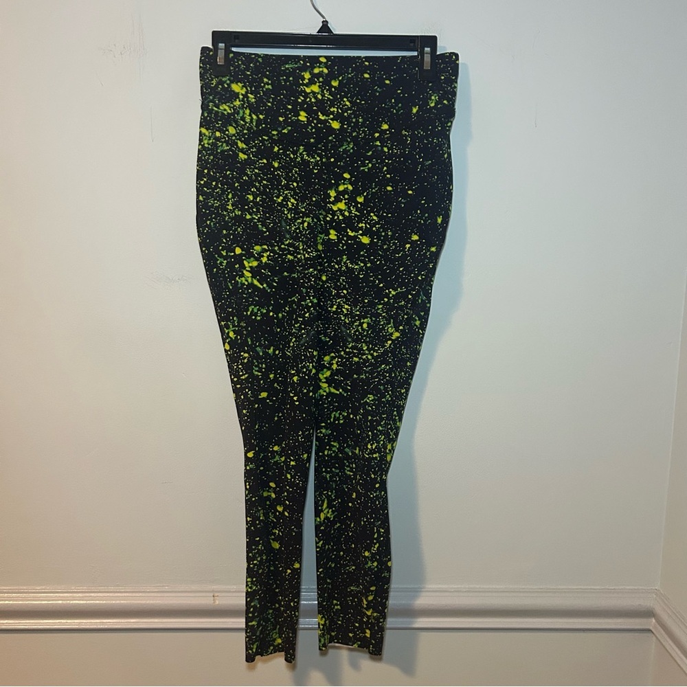 Lululemon Black Green Sparks Fly Multi Fast Free HR Tight 25” Leggings Size 8